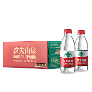 农夫山泉 饮用天然水380ml 1*24瓶 整箱